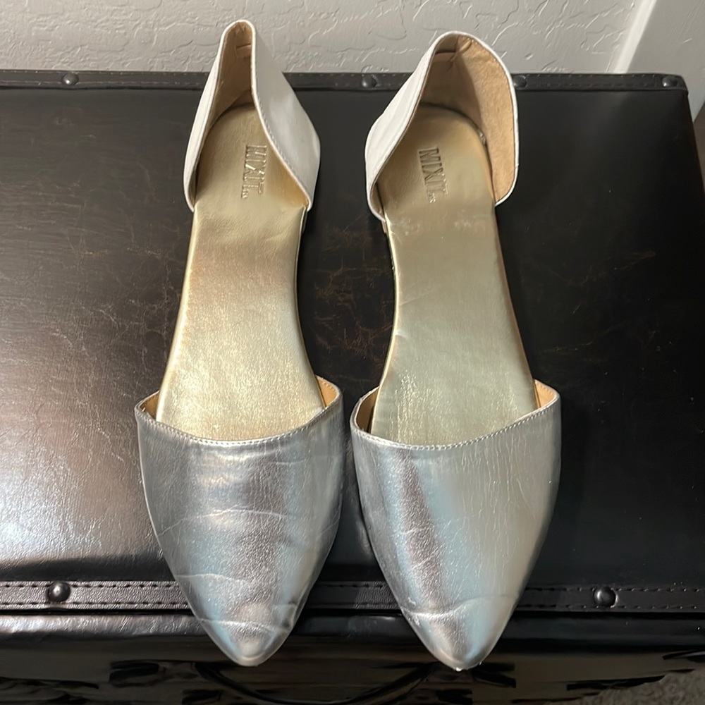 Mixit white and silver shoes